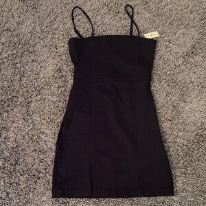 Aeropostale Black Mini Dress with Spaghetti Straps